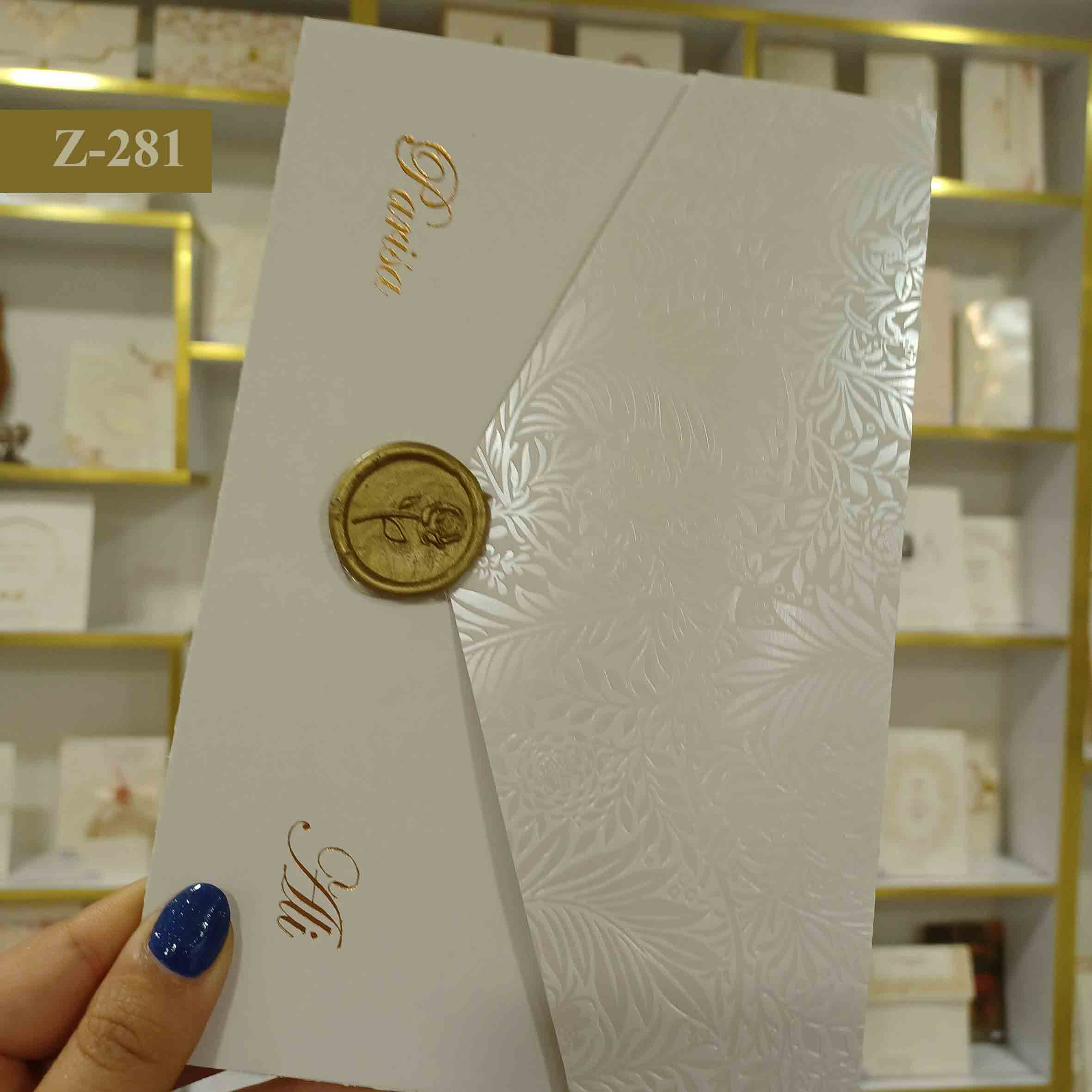 کارت عروسی مُهر دار کد Z_281 - تصویر 5
